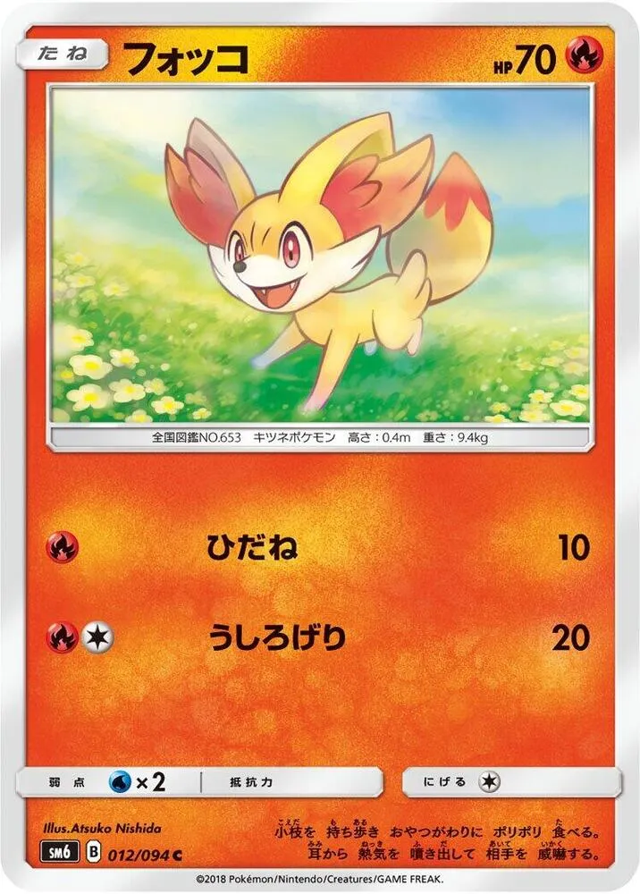 Front of Fennekin 12, 禁断の光 Japanese