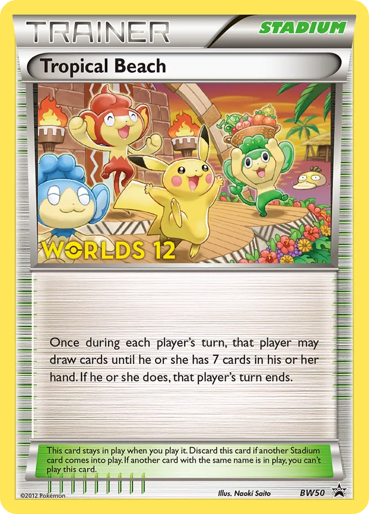 BW Black Star Promos 英語版 Tropical Beach BW50 カード表面