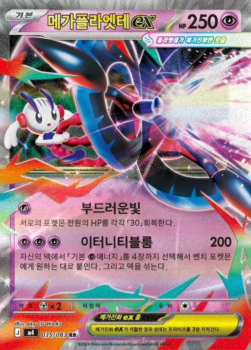 Front of 메가플라엣테 ex 35, 닌자스피너 Korean