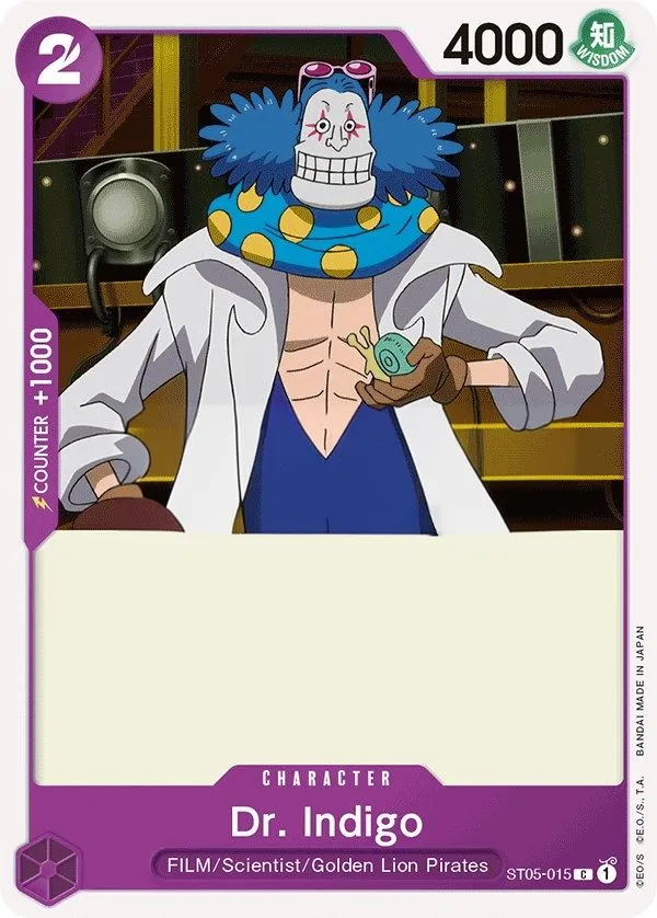 Front of Dr. Indigo ST05-015, ONE PIECE FILM edition English