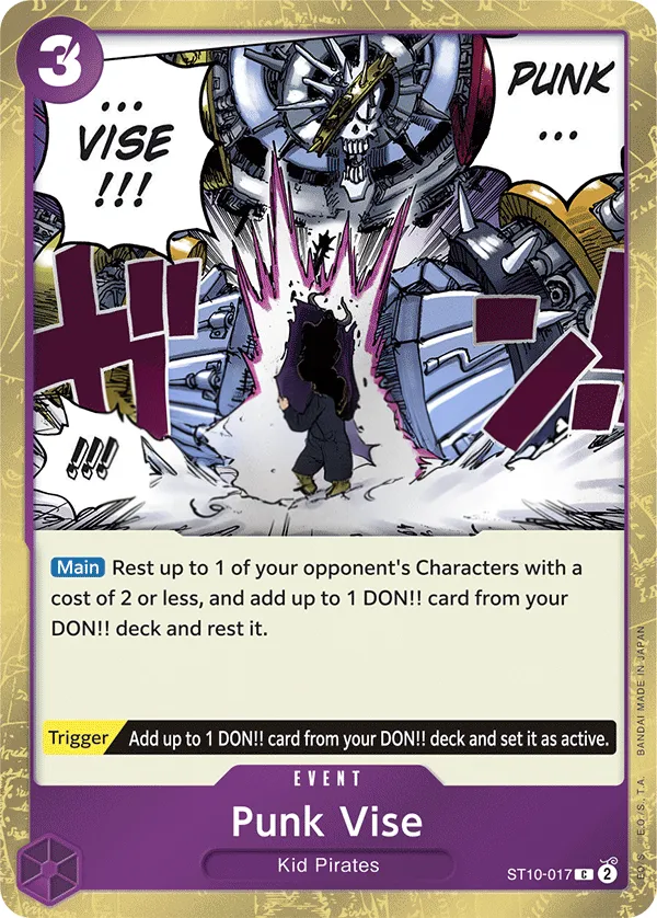 The Three Captains 英語版 Punk Vise ST10-017 カード表面