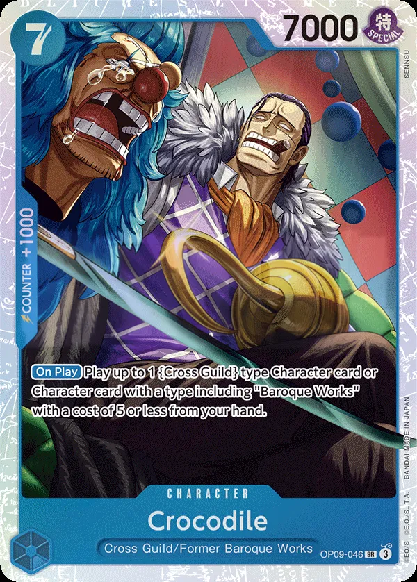 Emperors in the New World 영어판 Crocodile OP09-046 카드 앞면