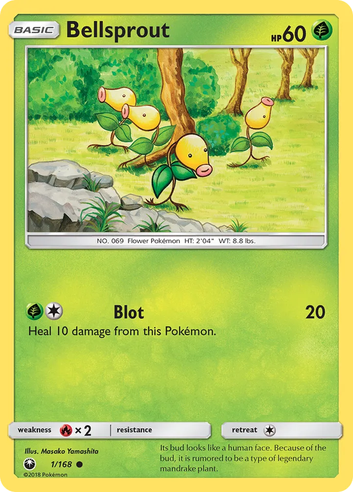 Sun & Moon—Celestial Storm 英語版 Bellsprout 1 カード表面