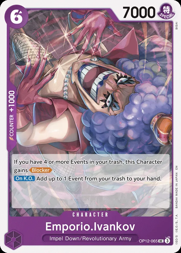 Legacy of the Master 영어판 Emporio.Ivankov OP12-065 카드 앞면