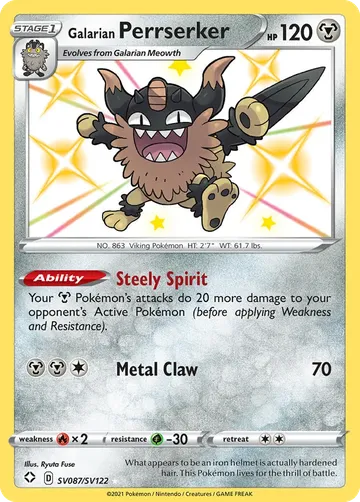 Galarian Perrserker SV087 $2.52