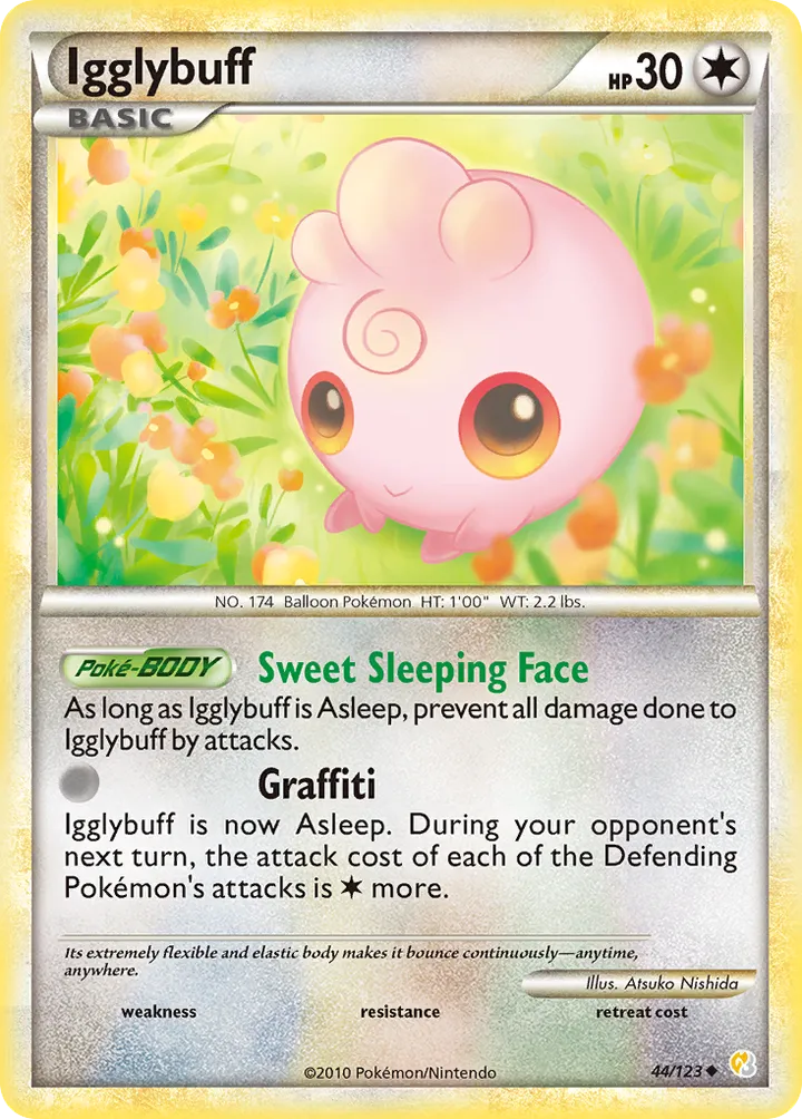Front of Igglybuff 44, HeartGold & SoulSilver English