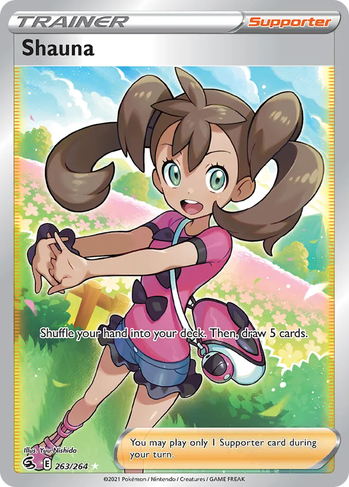 Sword & Shield—Fusion Strike 영어판 Shauna 263 카드 앞면