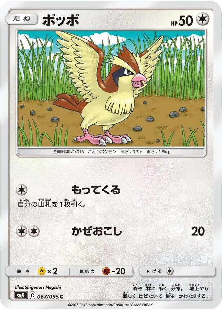 Front of Pidgey 67, タッグボルト Japanese