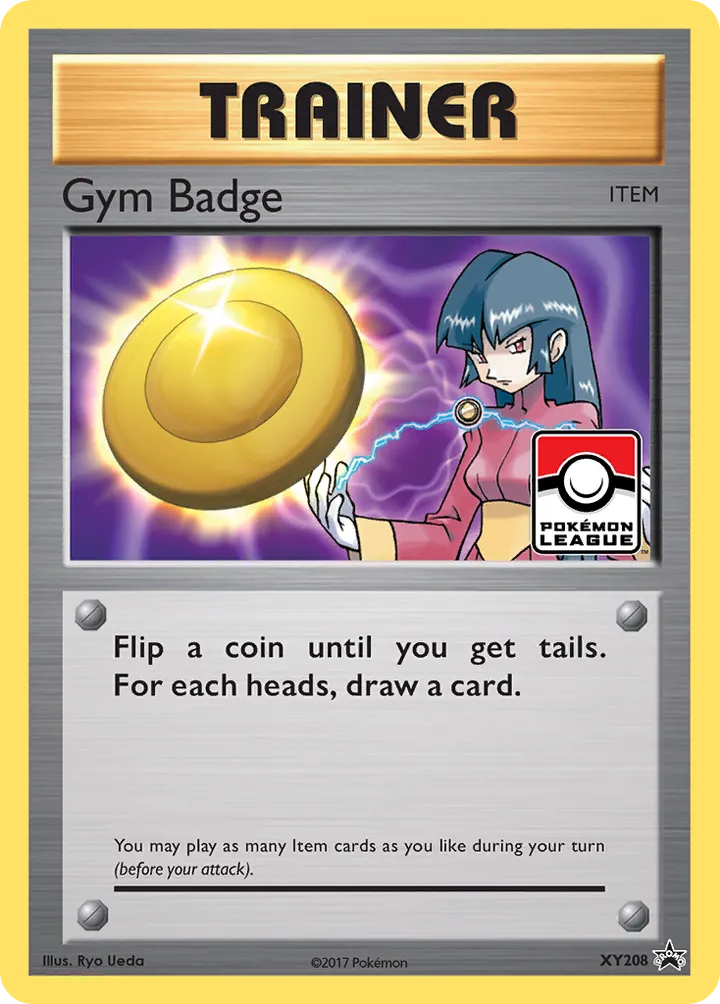 XY Black Star Promos 英語版 Gym Badge XY208 カード表面