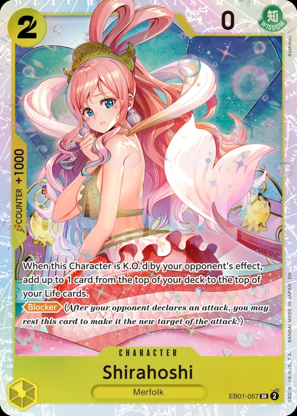 Memorial Collection 英語版 Shirahoshi EB01-057 · 再録 カード表面