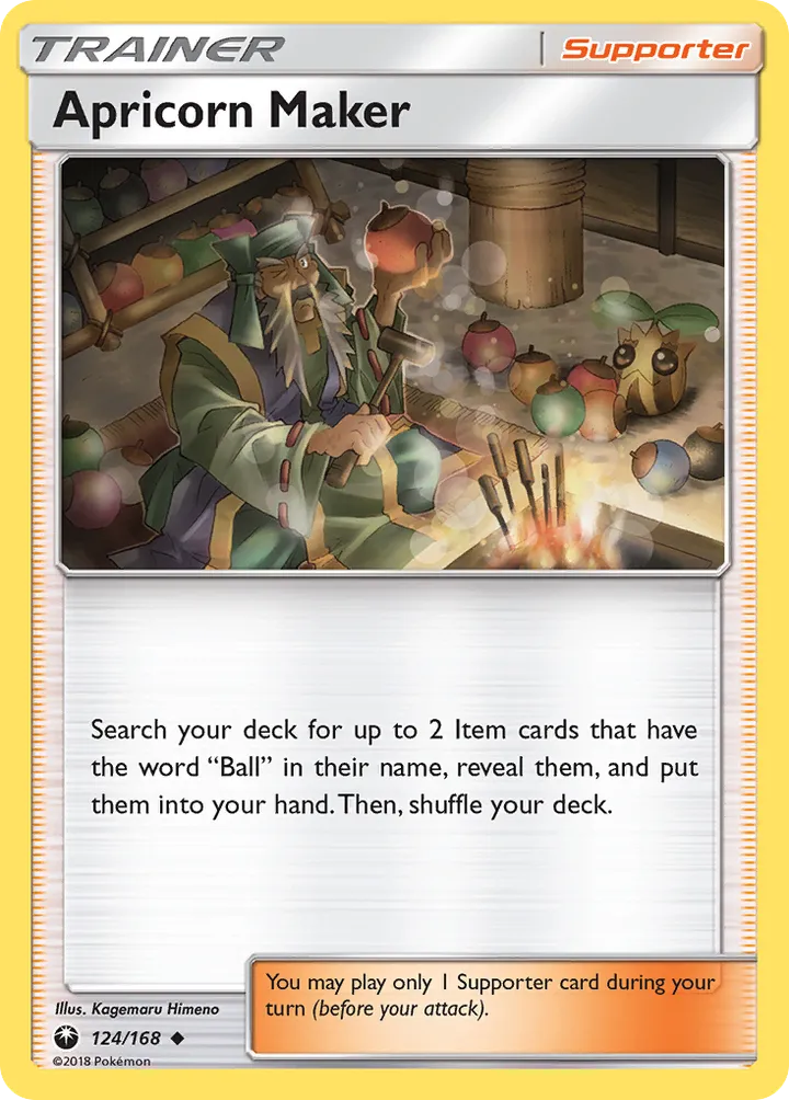 Sun & Moon—Celestial Storm 英語版 Apricorn Maker 124 カード表面