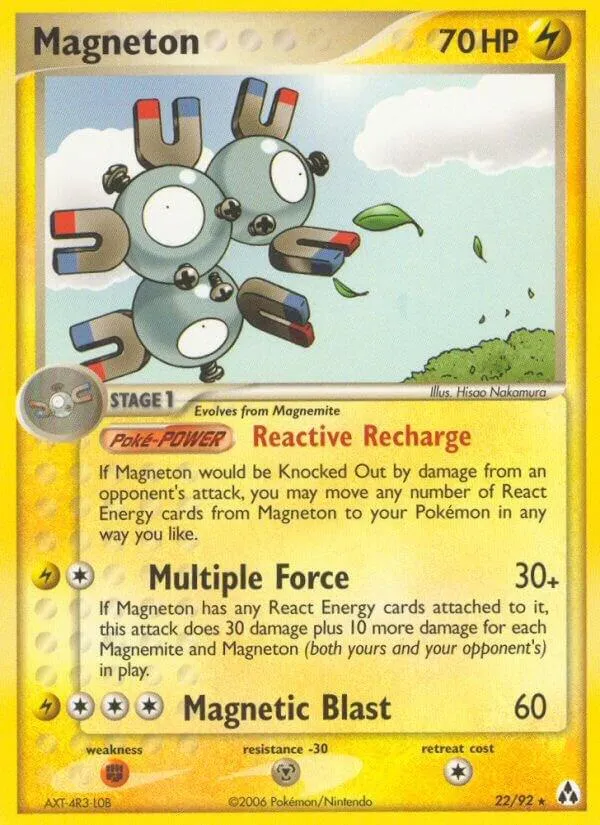 EX Legend Maker 영어판 Magneton 22 카드 앞면