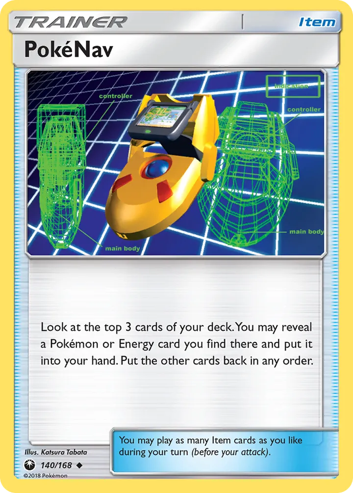 Sun & Moon—Celestial Storm 영어판 PokéNav 140 카드 앞면