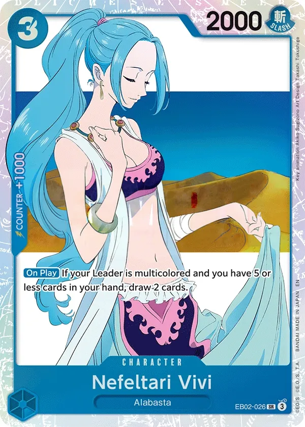 Anime 25th Collection 영어판 Nefeltari Vivi EB02-026 카드 앞면