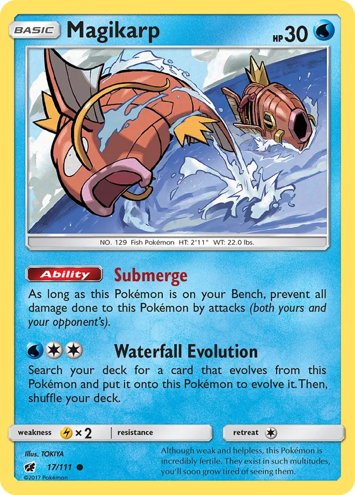 Sun & Moon—Crimson Invasion 英語版 Magikarp 17 カード表面
