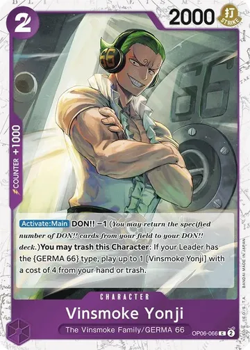 Vinsmoke Yonji OP06-066 · Reprint · Jolly Roger $0.16