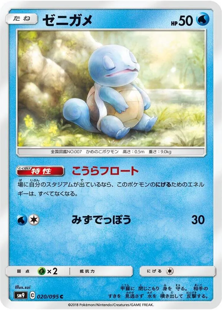 Front of Squirtle 20, タッグボルト Japanese