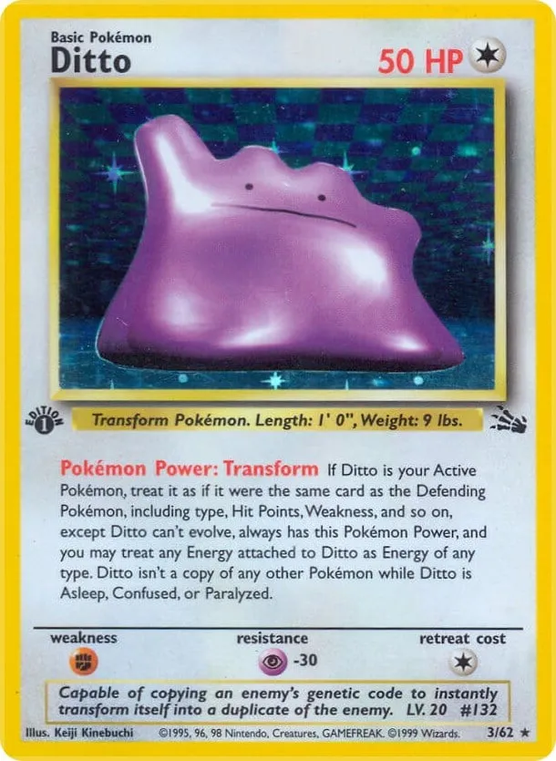 Fossil 英語版 Ditto 3 カード表面
