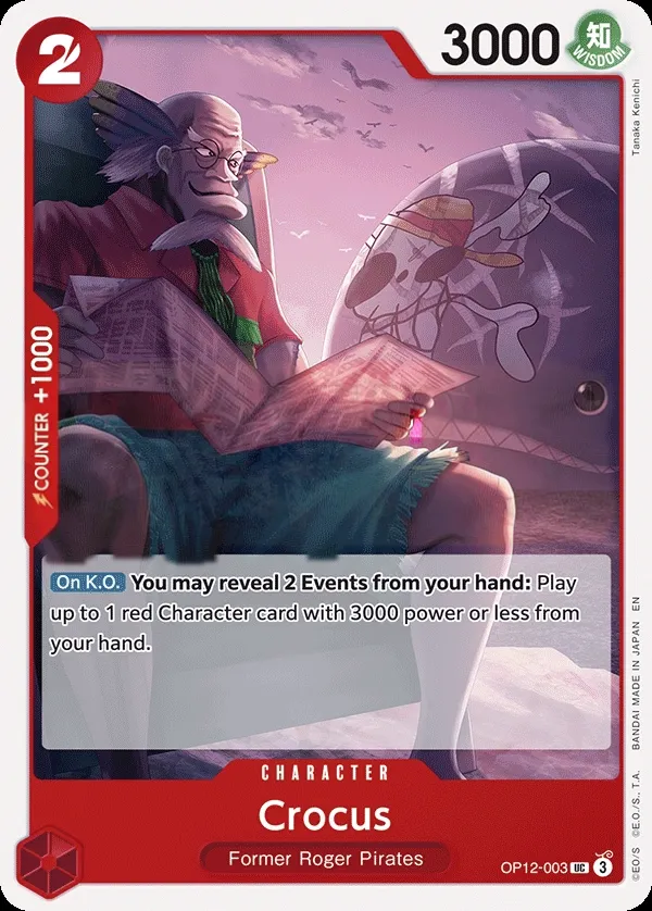 Legacy of the Master 영어판 Crocus OP12-003 카드 앞면