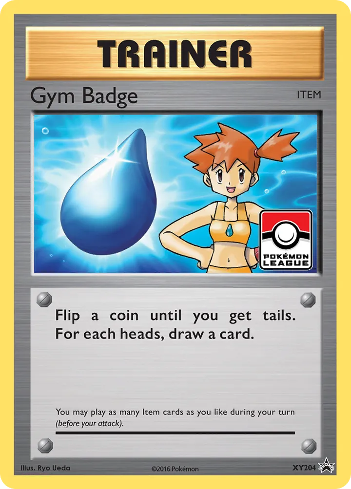 XY Black Star Promos 英語版 Gym Badge XY204 カード表面
