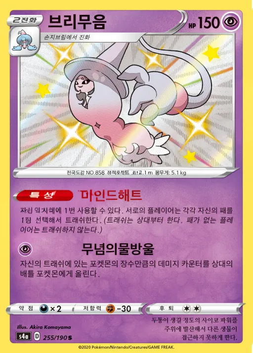 Front of 브리무음 255, 샤이니스타 V Korean