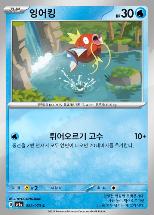 Front of 잉어킹 22, 트리플렛비트 Korean