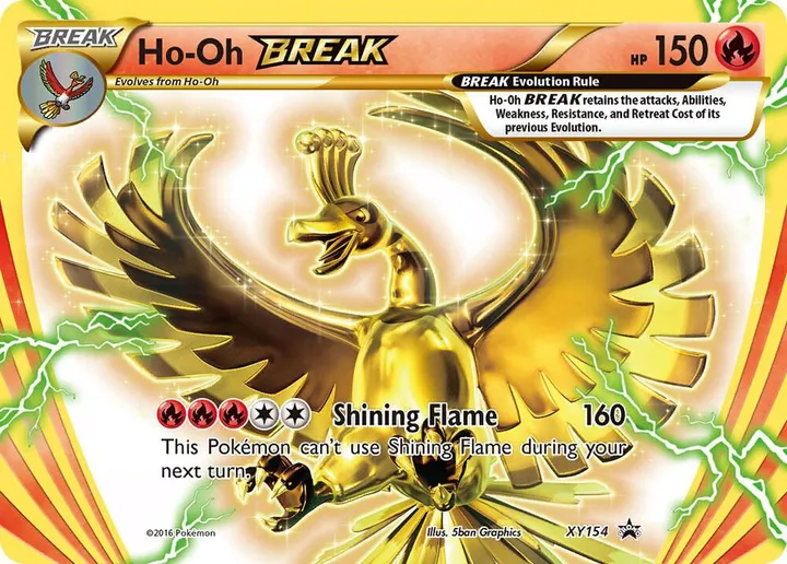 XY Black Star Promos 英語版 Ho-Oh BREAK XY154 カード表面