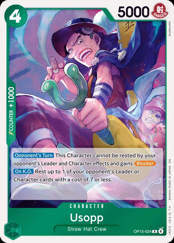 Adventure on Kami's Island 英語版 Usopp OP15-024 カード表面