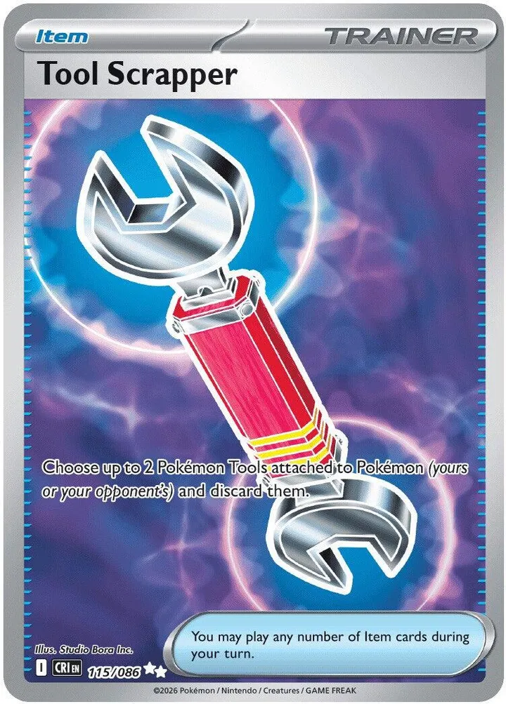 Mega Evolution—Chaos Rising 영어판 Tool Scrapper 115 카드 앞면