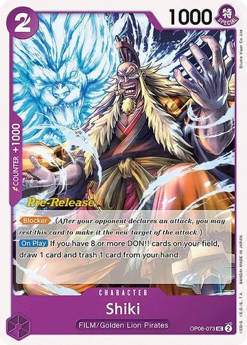 Shiki OP06-073 · Pre-Release $4.22