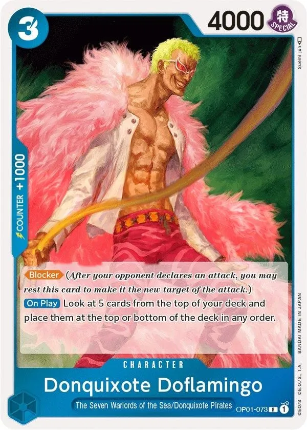 Romance Dawn 英語版 Donquixote Doflamingo OP01-073 カード表面