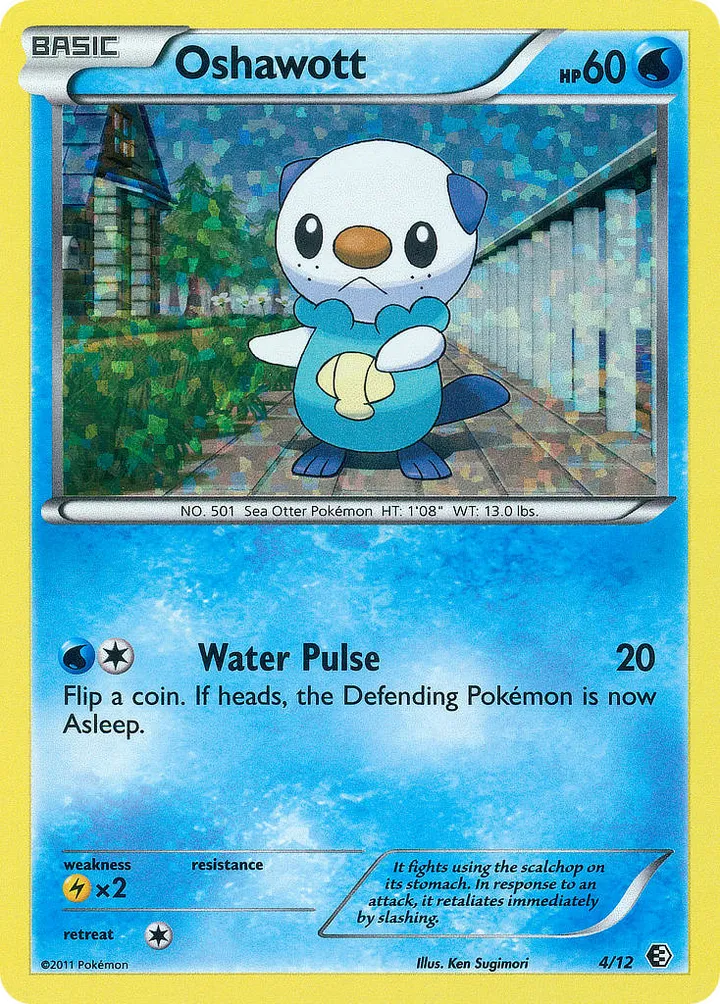 Front of Oshawott 4, McDonald's Collection 2011 English