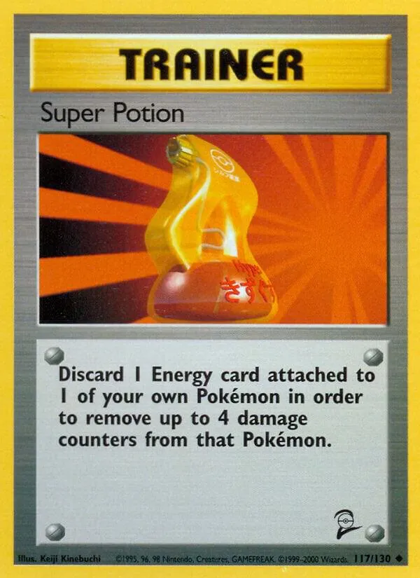 Front of Super Potion 117, Base Set 2 English