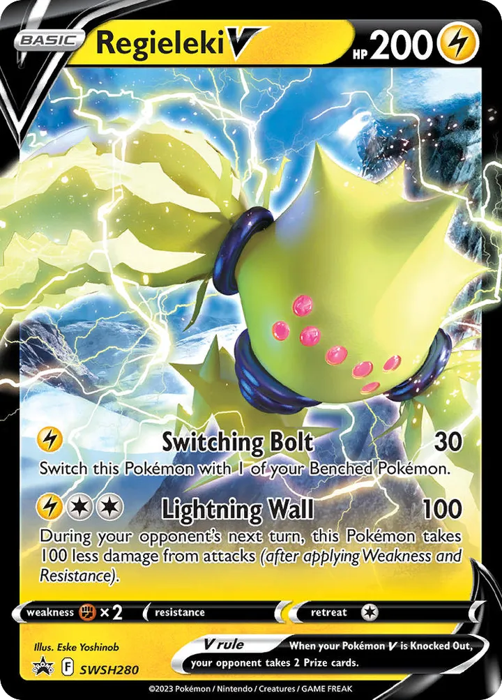 SWSH Black Star Promos 영어판 Regieleki V SWSH280 카드 앞면