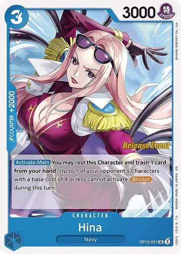 Hina OP12-051 · Pre-Release $7.28