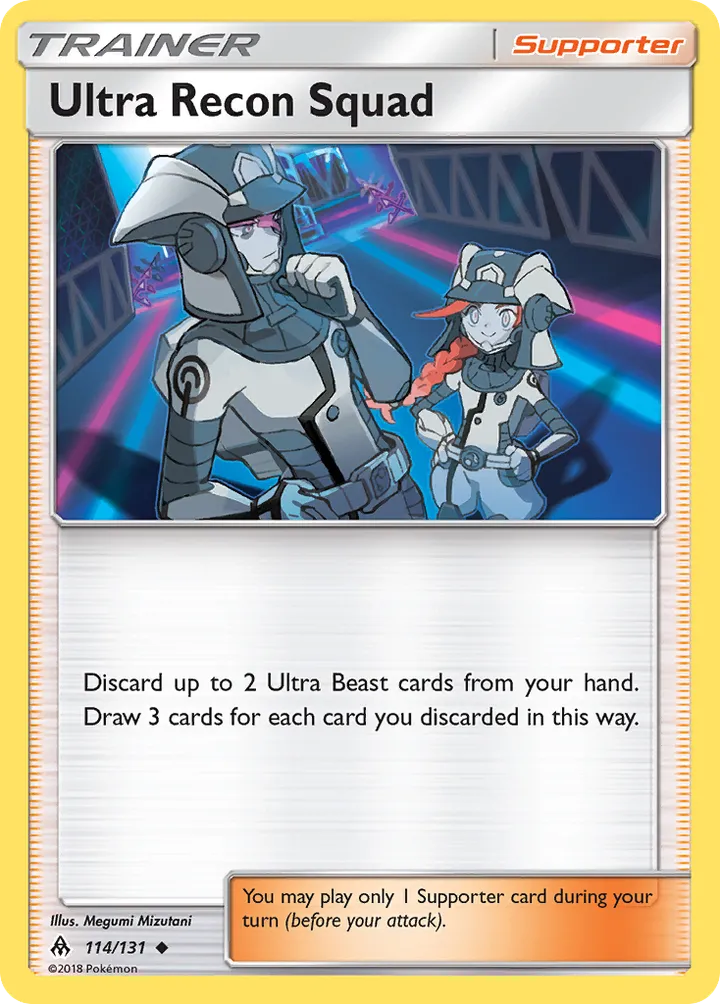 Sun & Moon—Forbidden Light 영어판 Ultra Recon Squad 114 카드 앞면