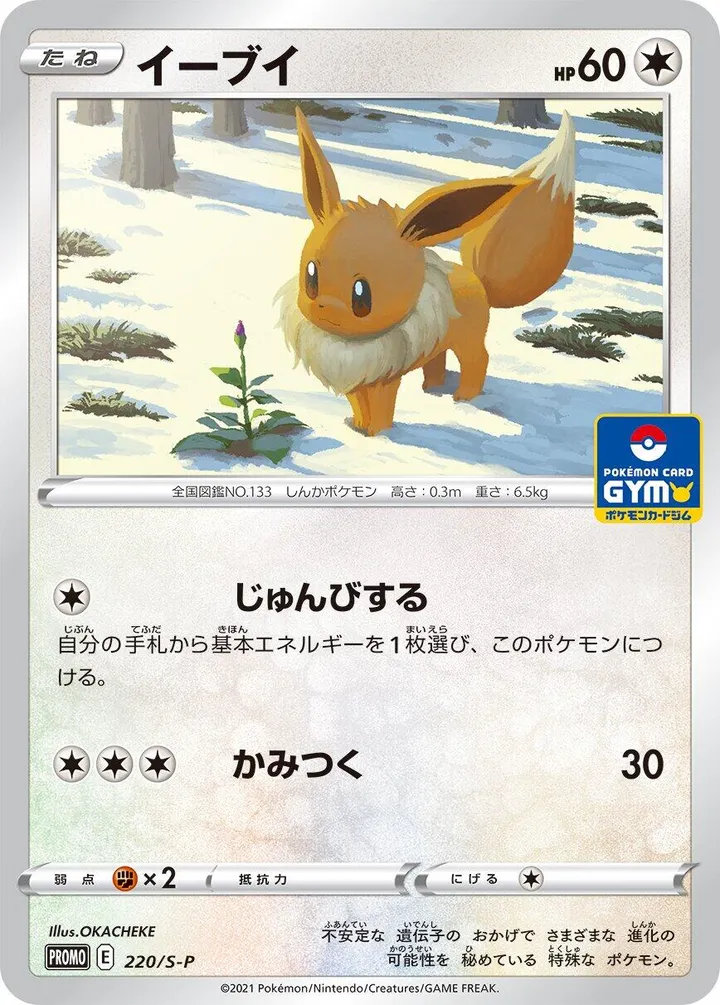 Front of Eevee 220, S-Pプロモーションカード Japanese