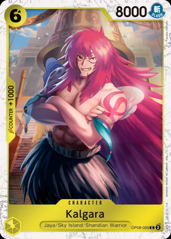 Front of Kalgara OP08-099 · Parallel, Two Legends English