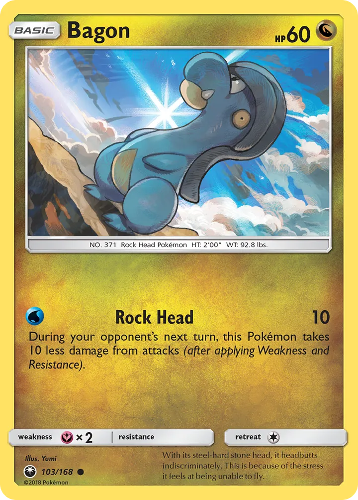 Sun & Moon—Celestial Storm 영어판 Bagon 103 카드 앞면