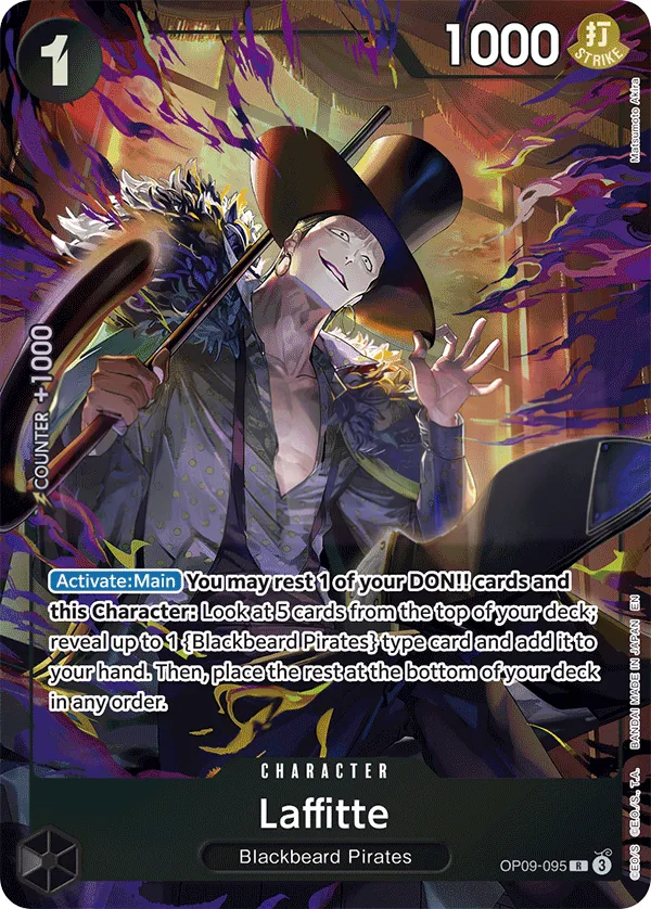 Emperors in the New World 영어판 Laffitte OP09-095 · 패럴렐 카드 앞면
