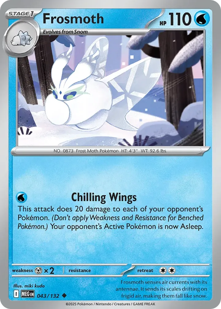 Mega Evolution 영어판 Frosmoth 43 카드 앞면