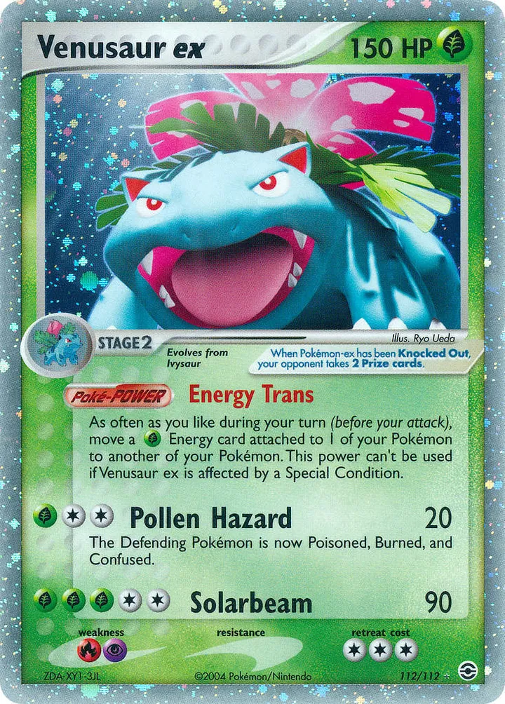 EX FireRed & LeafGreen 영어판 Venusaur ex 112 카드 앞면