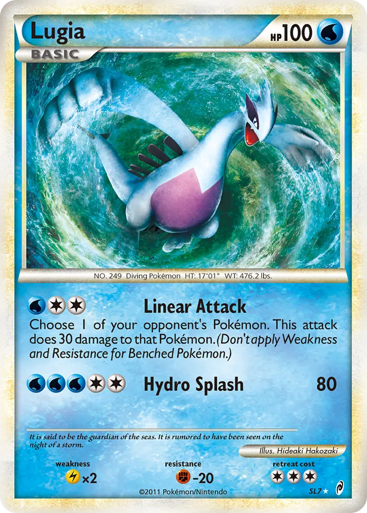 Pokémon TCG: Call of Legends 영어판 Lugia SL7 카드 앞면