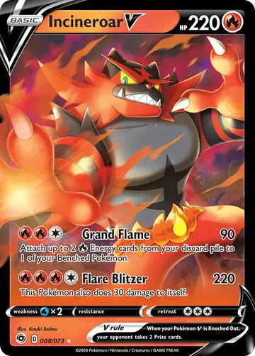 Incineroar V 8 $1.64