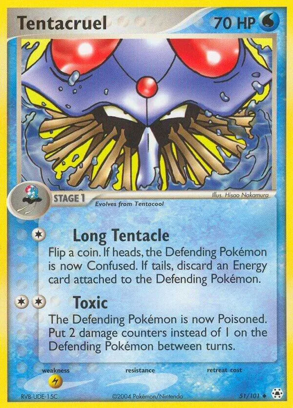 EX Hidden Legends 英語版 Tentacruel 51 カード表面