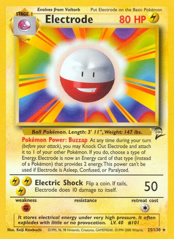 Base Set 2 英語版 Electrode 25 カード表面