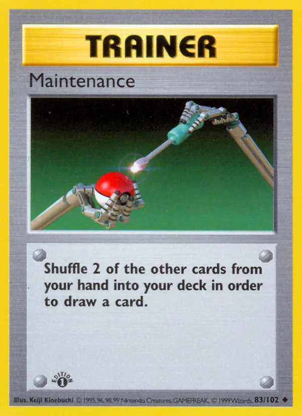 Base Set 英語版 Maintenance 83 カード表面