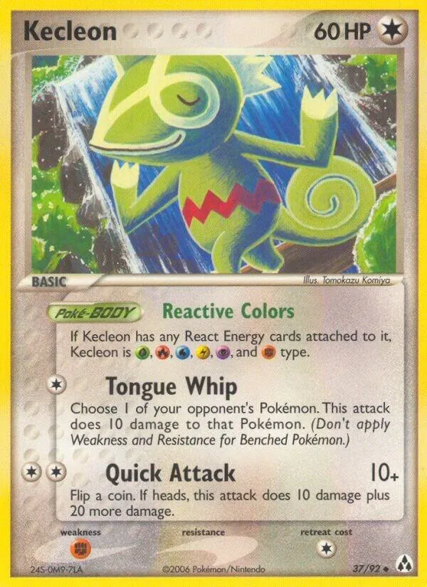 EX Legend Maker 英語版 Kecleon 37 カード表面
