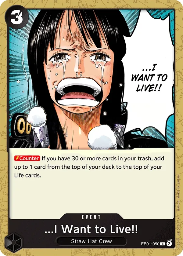 Memorial Collection 영어판 ...I Want to Live!! EB01-050 카드 앞면