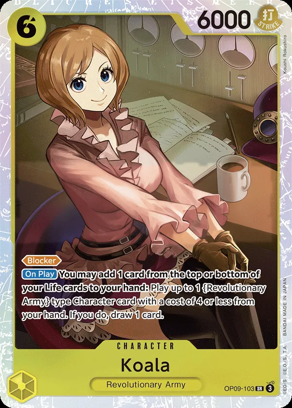 Emperors in the New World 英語版 Koala OP09-103 カード表面